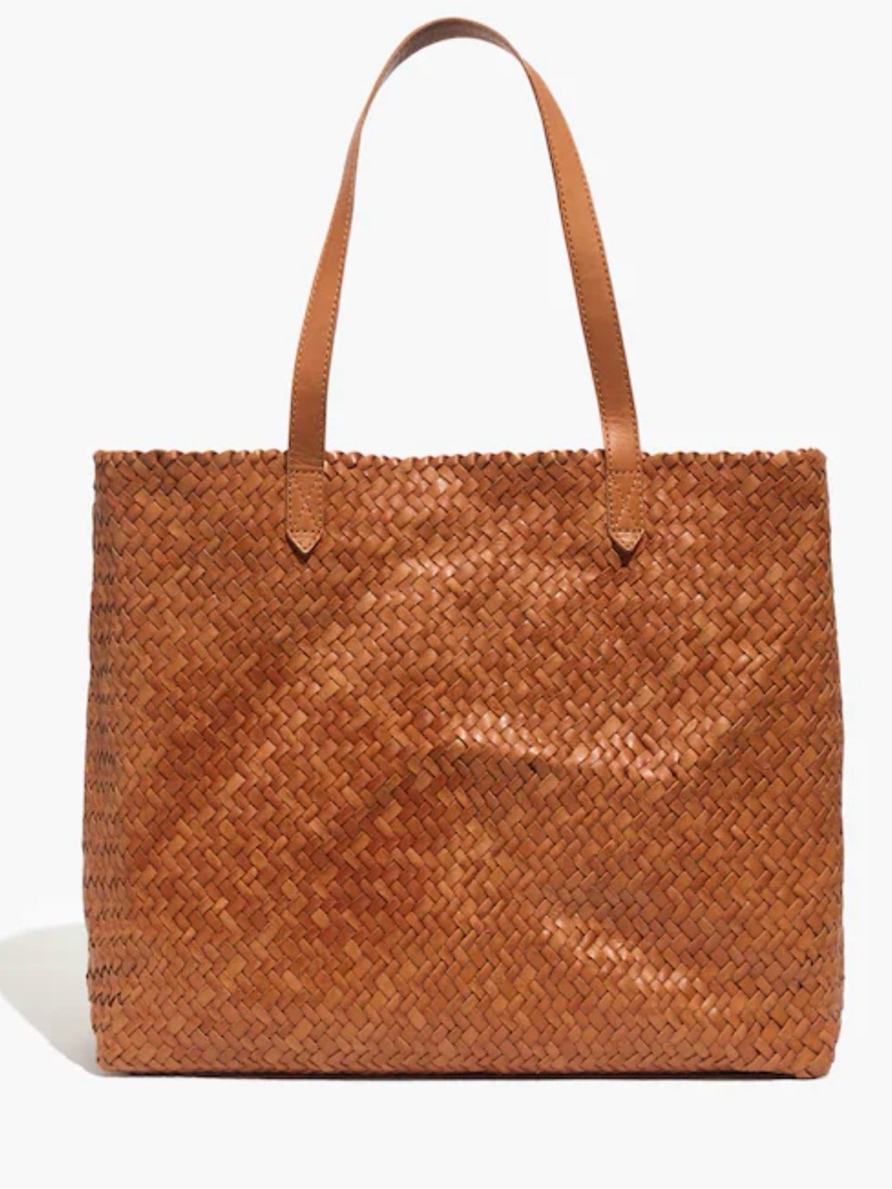 NWT Madewell Transport Tote Woven Leather